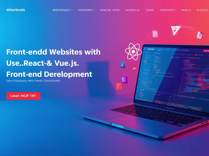 Cover image for Expert frontend developer: React, Vue, Next.js, responsive UI