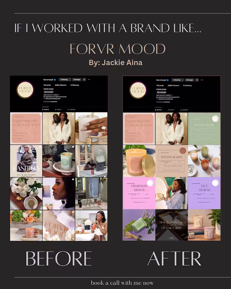 Cover image for If I worked with a brand like FORVR MOOD… This is what a ref...