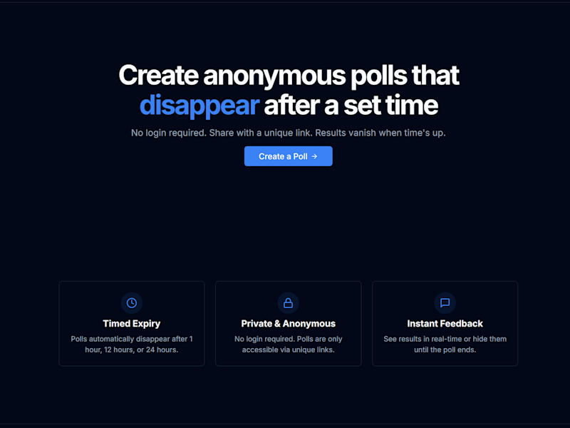 Cover image for Ghost Polls - Temporary Poll Creation