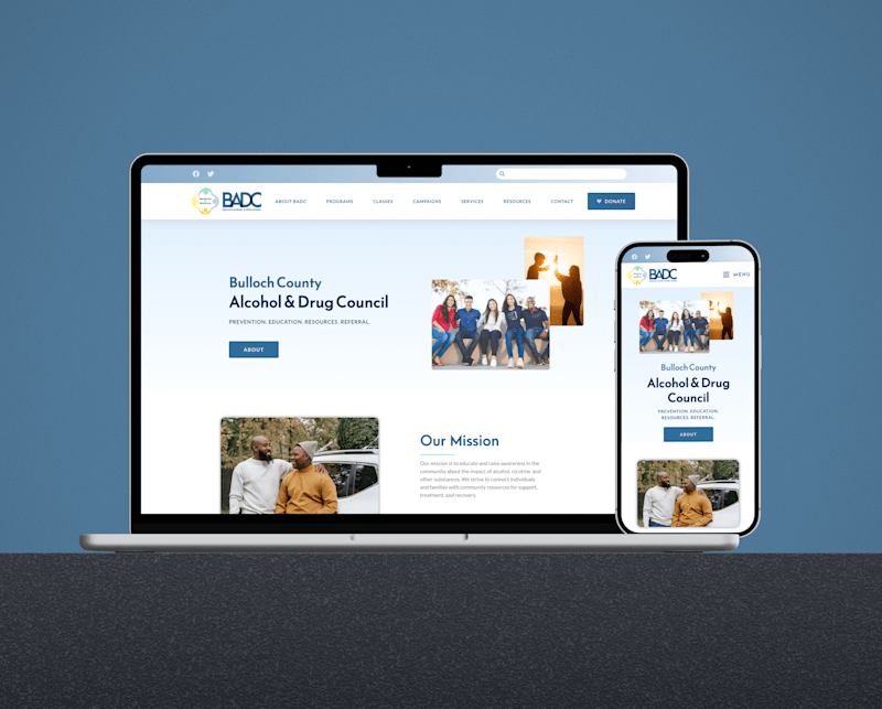 Cover image for Website Design & Development: Bulloch Alcohol & Drug Council