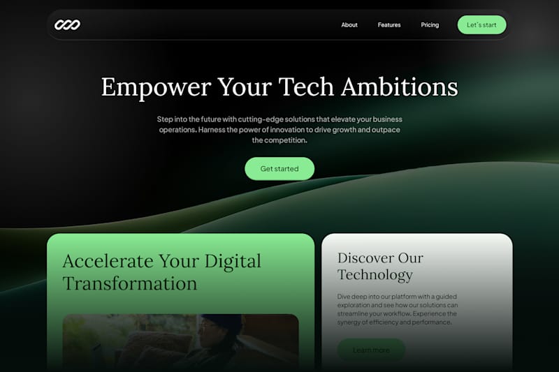 Cover image for Tech Company - Concept Landing Page