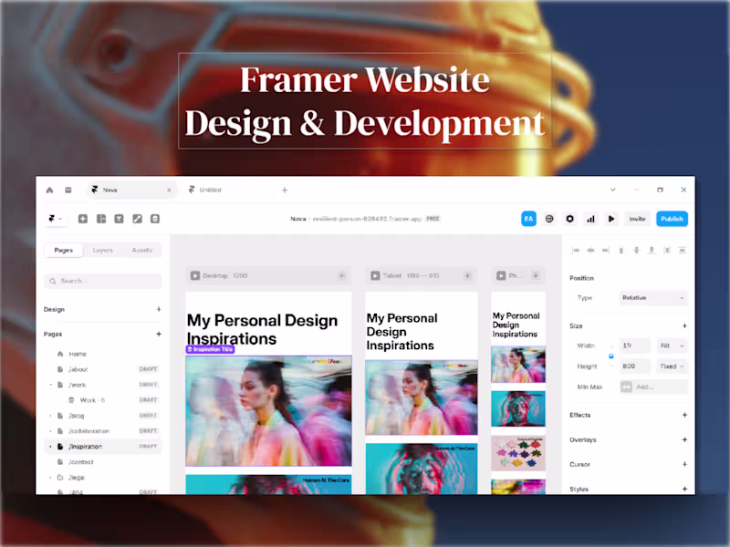 Cover image for Framer • Website Design & Development
