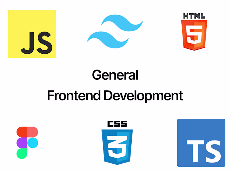 Cover image for General Frontend Web Development (Support Your Team/Staff Aug)