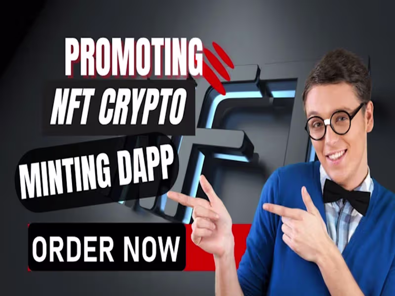 Cover image for  Promote NFT crypto minting dapp, and setup campaign to audience