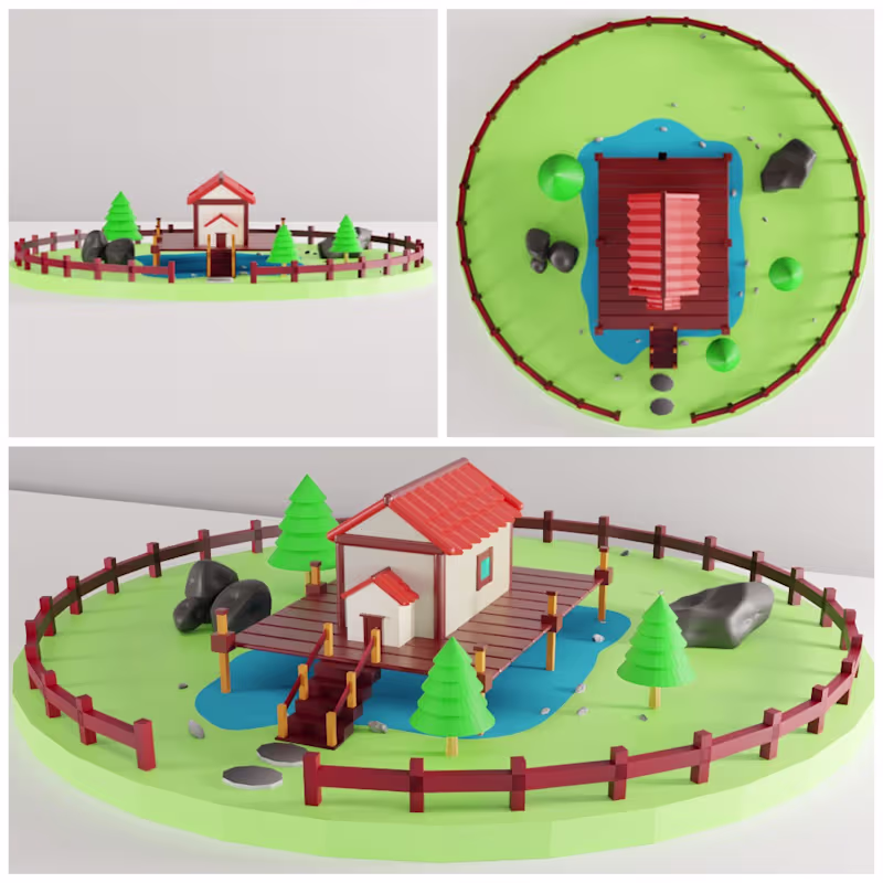 Cover image for 3D MODEL: Cozy House