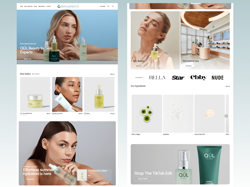 Cover image for Skin Experts Framer Website + Shopify Integration
