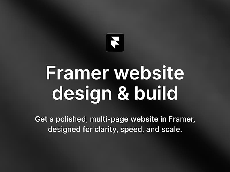 Cover image for Framer Website Design & Build