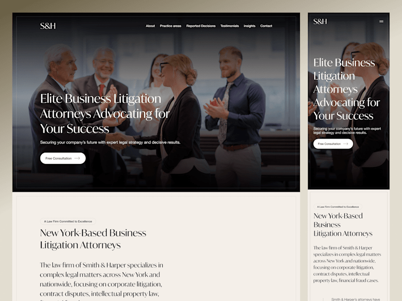 Cover image for Law Firm - Website Design