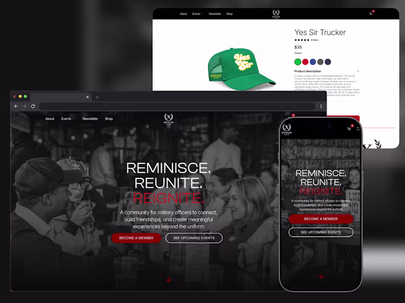 Cover image for TheOFFICERCLUBx — Community Platform & Shopify Integration