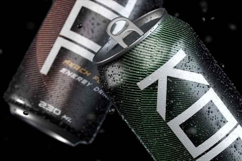 Cover image for ''KOOL'' Energy Drink Design :: Behance