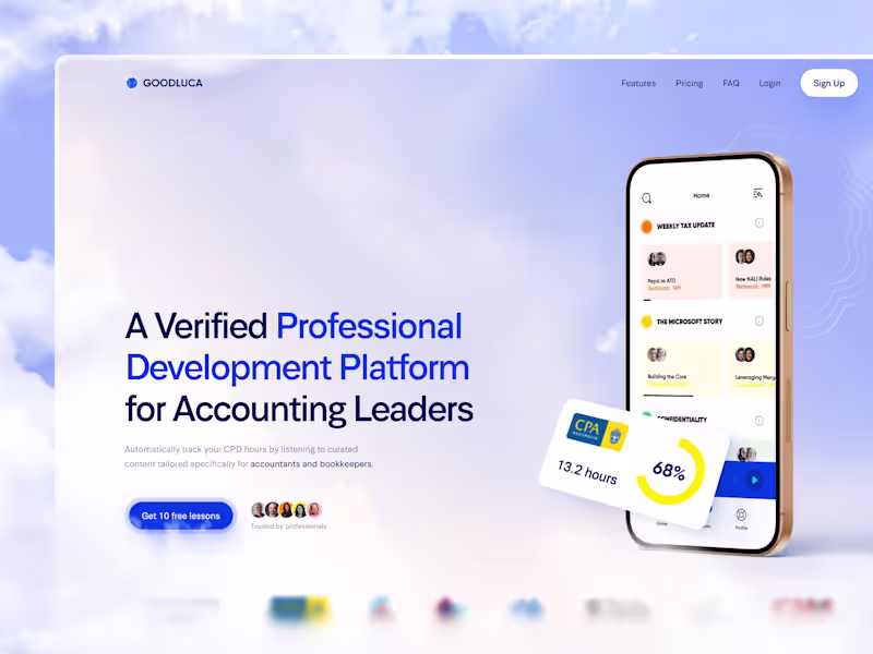 Cover image for GoodLuca — Verified Professional Development for Accountants...