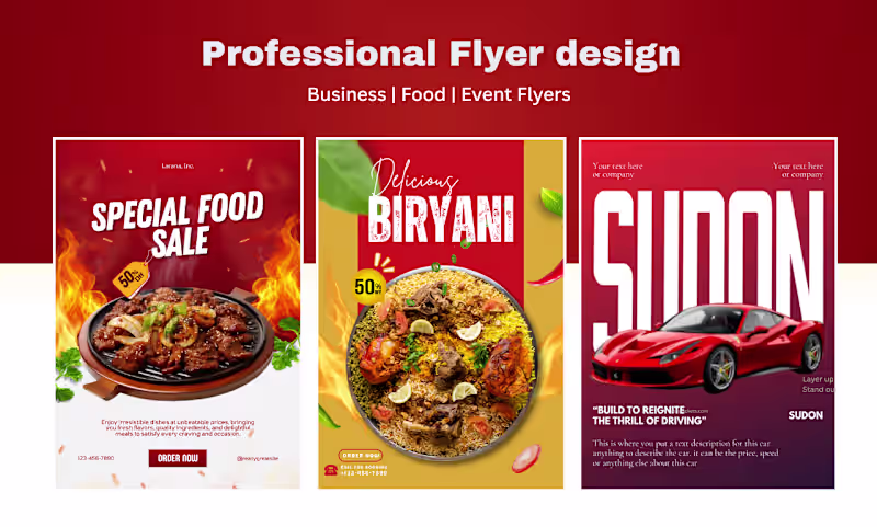 Cover image for  Professional flyer design for Events,Bussiness or Social media