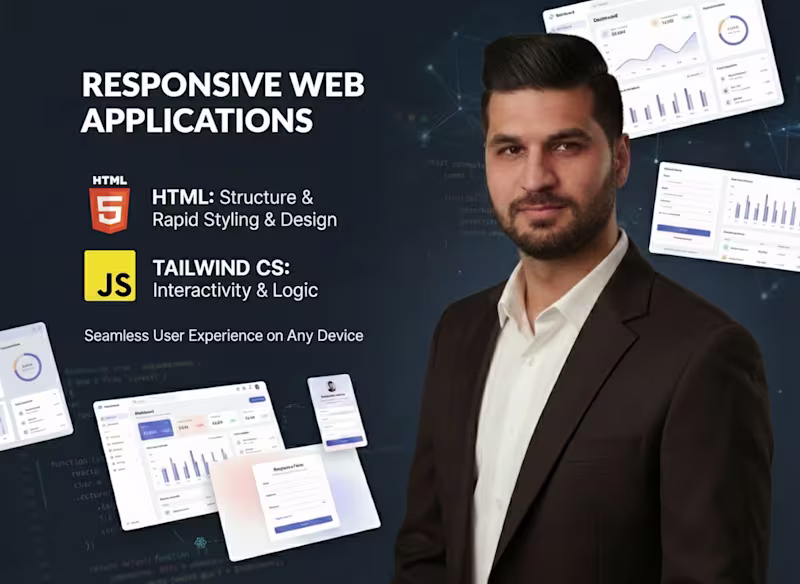 Cover image for I will build a responsive front end web application