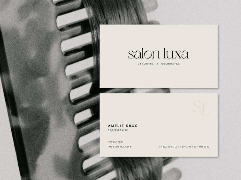 Cover image for Branding for Salon Luxa, a Montreal based Hair Salon 