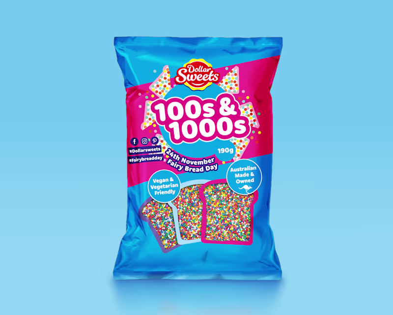 Cover image for Dollar Sweets | Bag Packaging Design + Print-Ready Files
