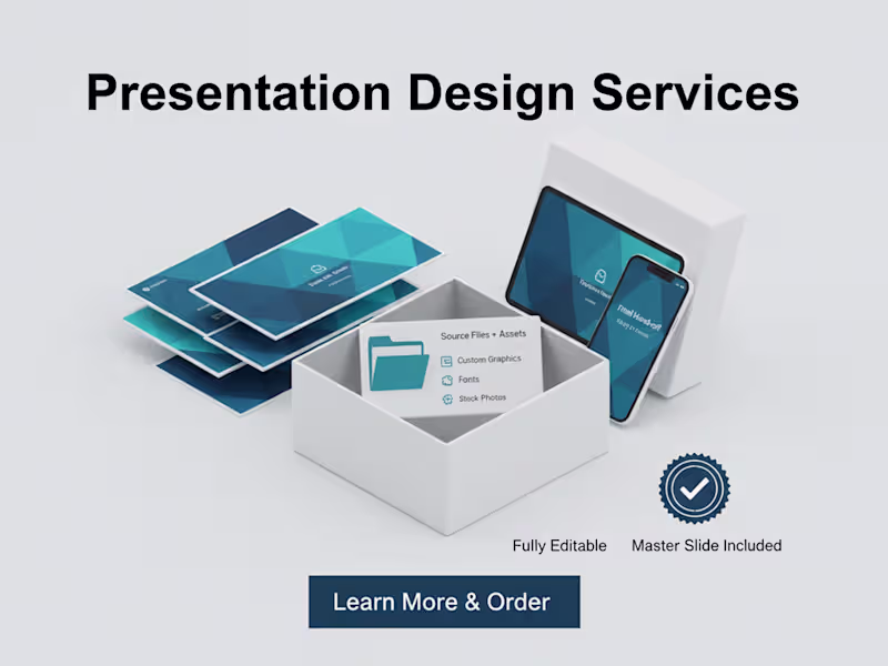 Cover image for Pitch Deck & Presentation Design That Wins Audiences