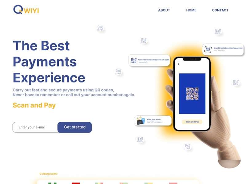 Cover image for Qwiyi App Landing Page