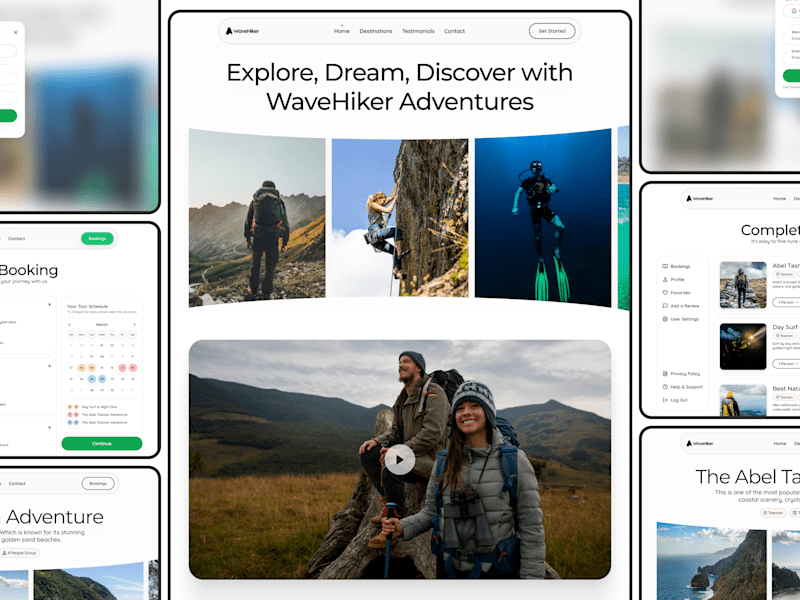 Cover image for Travel Agency Web Design + Prototype