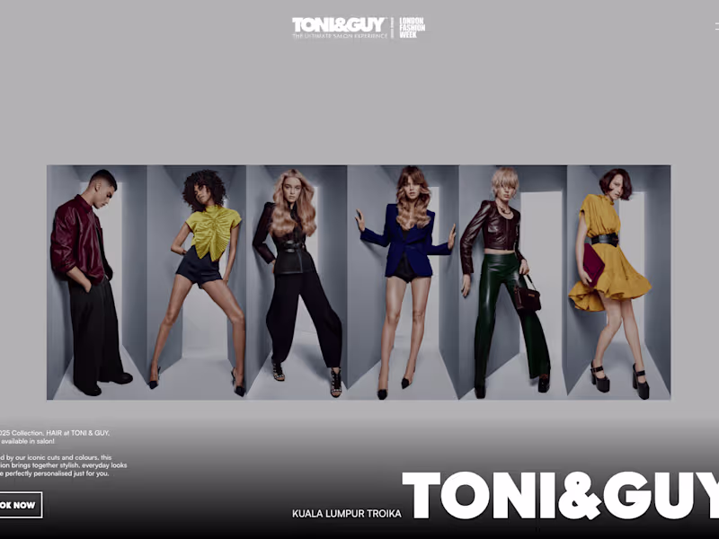 Cover image for TONI&GUY MY Multi-Award Winning Hairdressing Brand