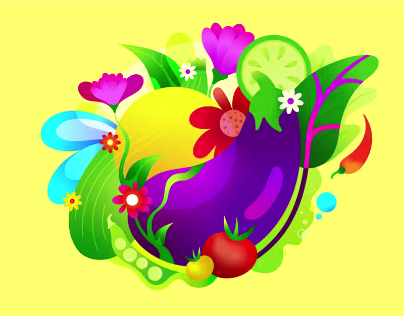 Cover image for Food illustration
