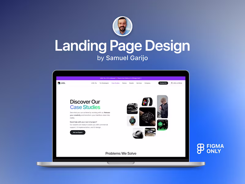 Cover image for Landing Page Design (Figma Only)
