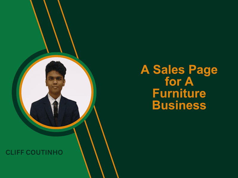 Cover image for Sales Page for A Furniture Business