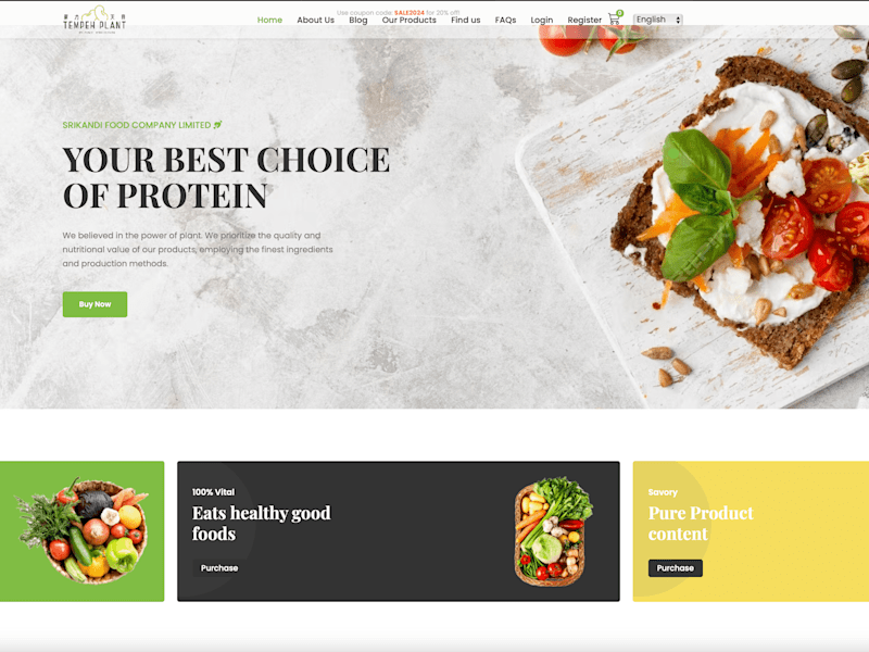 Cover image for  Tempeh plant E-commerce Store
