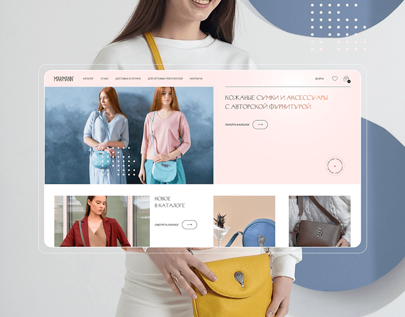 Cover image for A responsive e-store of bags with unique accessories