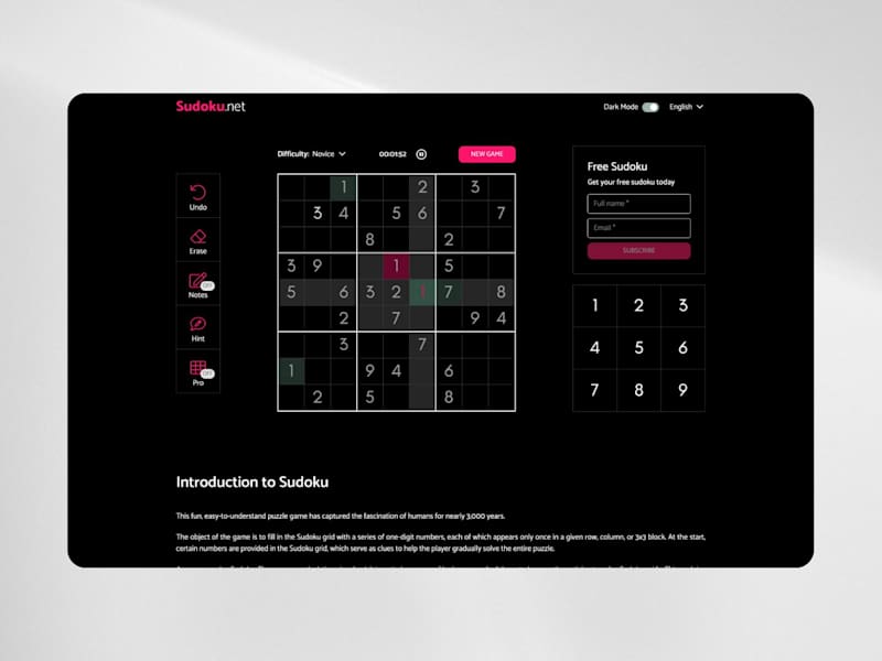 Cover image for Sudoku: 200k+ monthly visitors