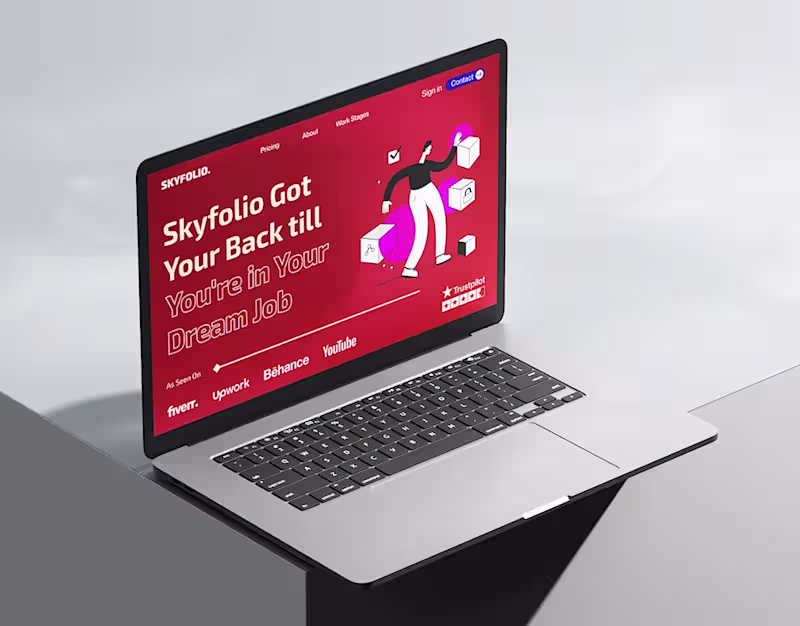 Cover image for SKYFOLIO | Digital Agency website Design