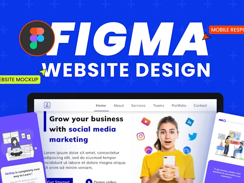 Cover image for custom figma landing page UI UX website