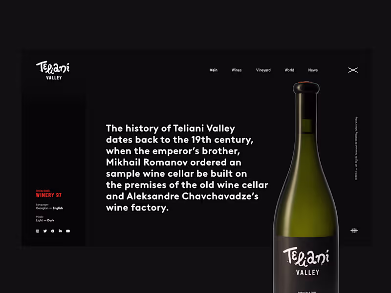 Cover image for WINERY97 __ Teliani Valley