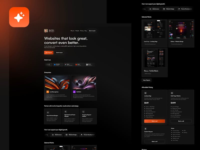 Cover image for Obscura - Personal Portfolio Website