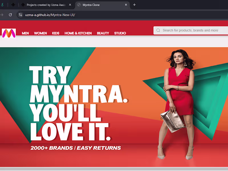 Cover image for Myntra New UI