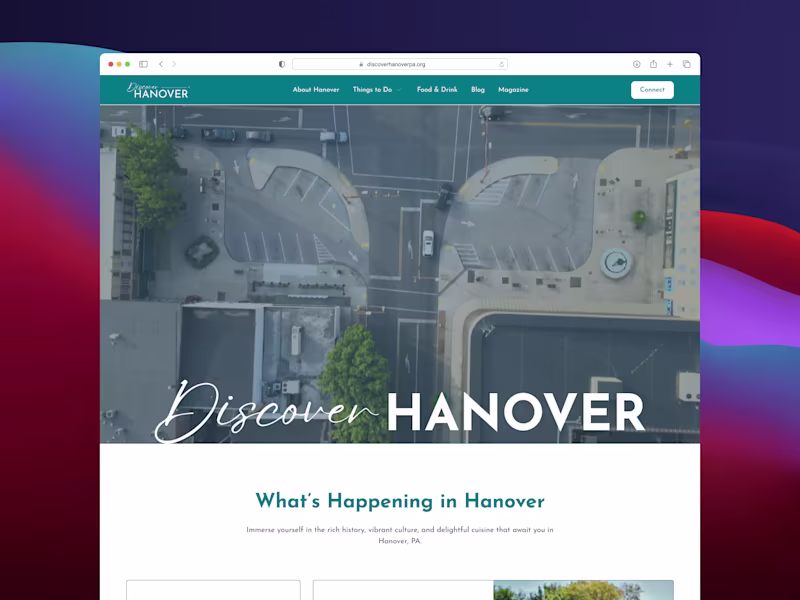 Cover image for Discover Hanover – Tourism Website