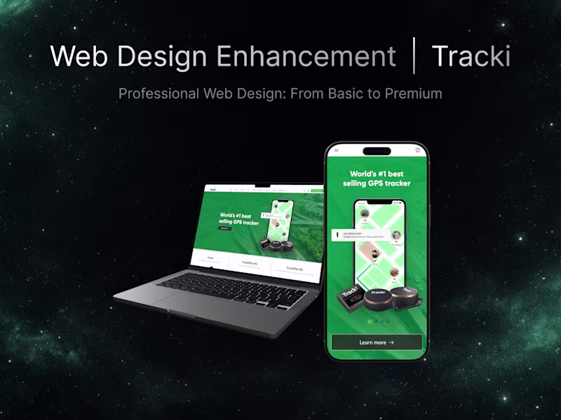Cover image for Redesign for Tracki Website