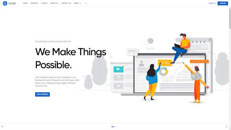 Cover image for QUAS - App Landing Website