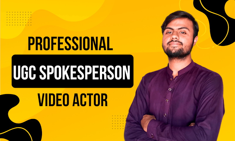 Cover image for Professional Spokesperson, UGC Creator and editor 