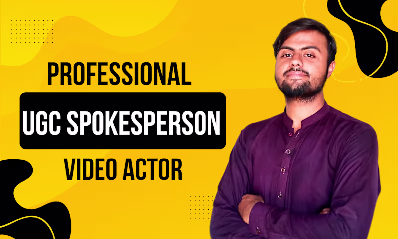 Cover image for Professional Spokesperson, UGC Creator and editor 