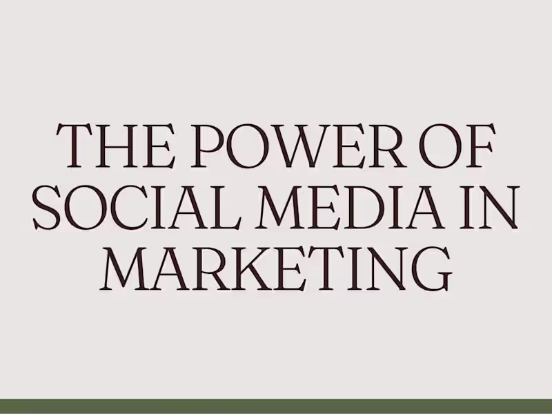 Cover image for The Power of Social Media in Marketing 