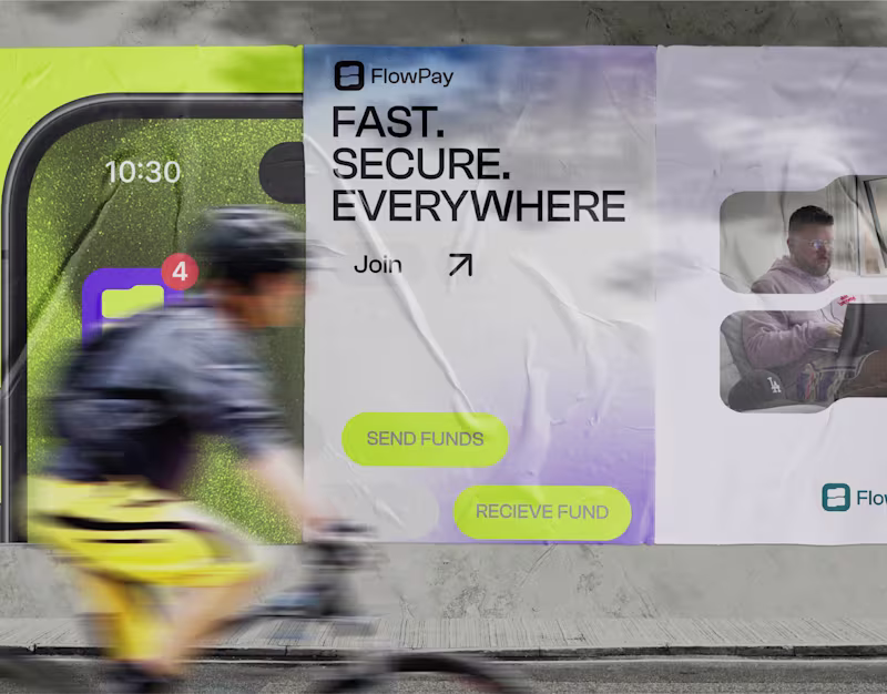 Cover image for FlowPay | Fintech startup brand identity