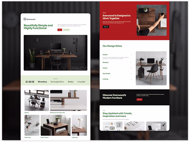 Cover image for Everwood (Demo) - Custom Shopify Sections with Instant