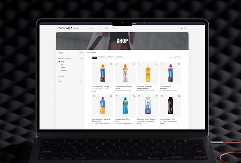 Cover image for Lucozade Sport | Website Redesign