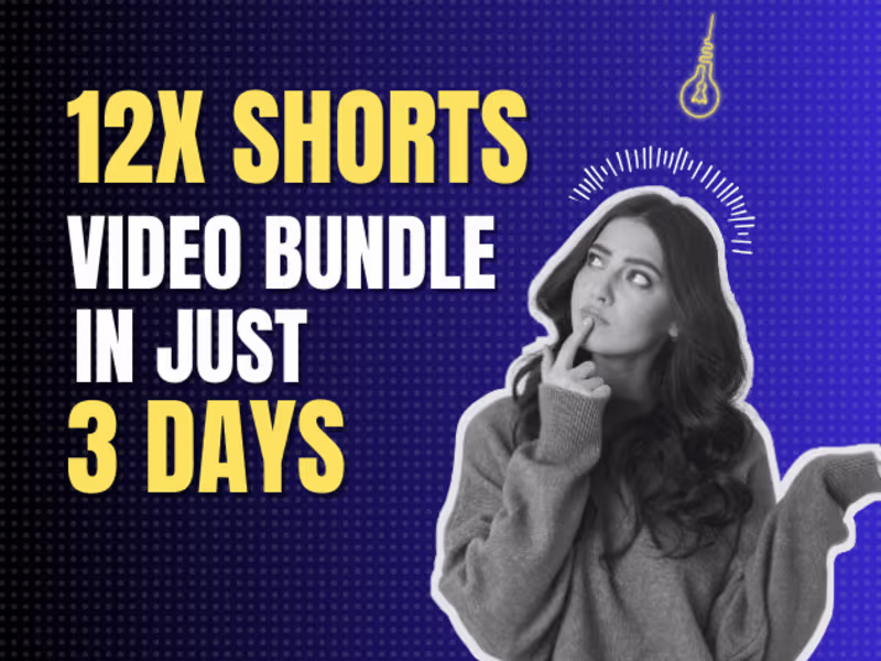 Cover image for 12x Short-Form Videos Bundle- YouTube/Instagram & Facebook Reels