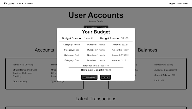 Cover image for Developed the backend for a AI powered personal finances app