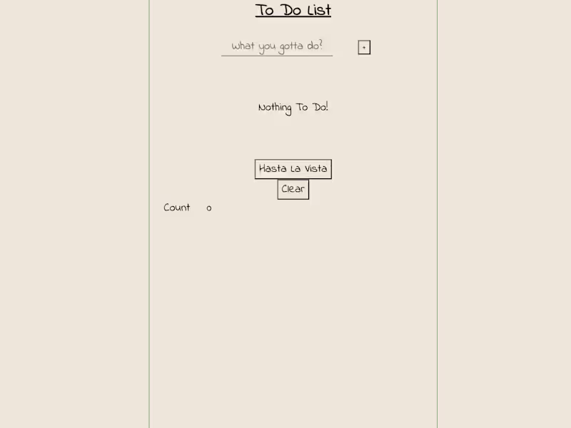 Cover image for To-Do List