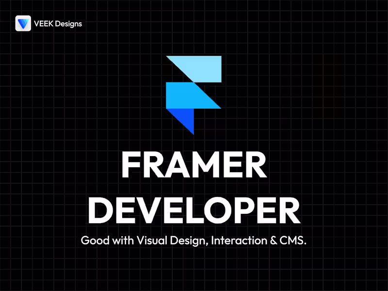 Cover image for Framer Developer