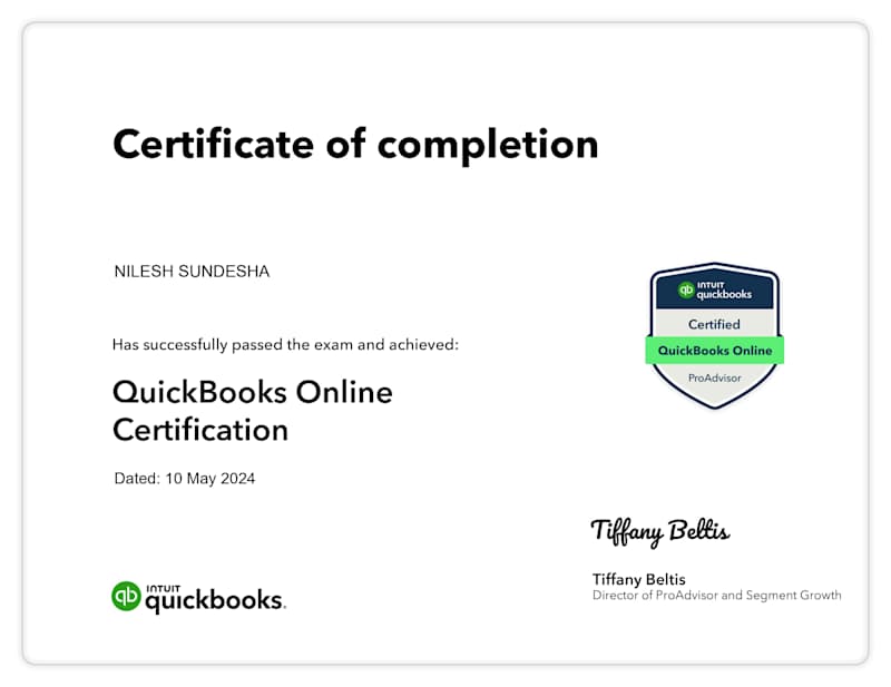 Cover image for Quickbooks Pro Advisor Certificate
