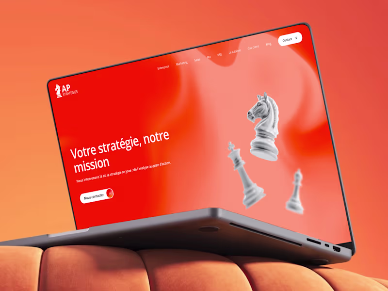 Cover image for AP Stratégies Visual Identity and Website Design