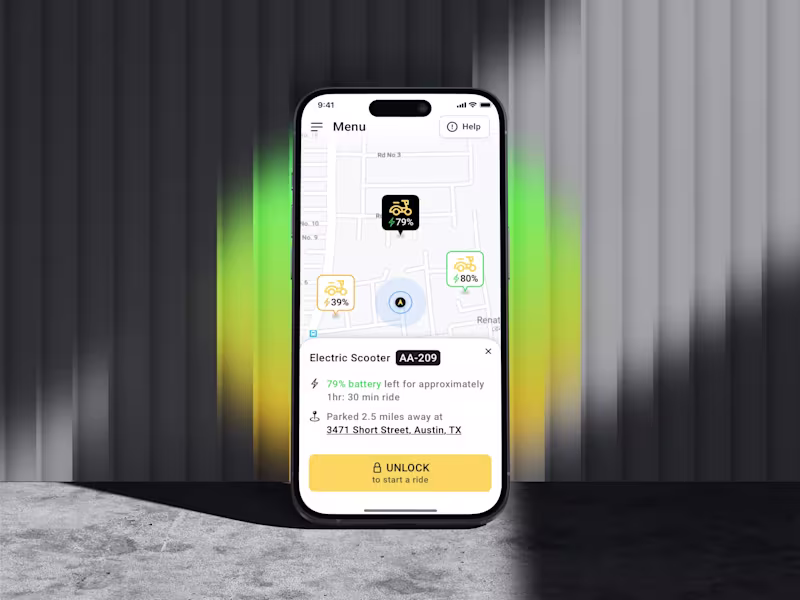 Cover image for Scoozer Mobile App UX UI Design - Shop & Ride On Demand